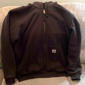 Carhartt Mens Zip Up Heavyweight Hooded Sweatshirt.